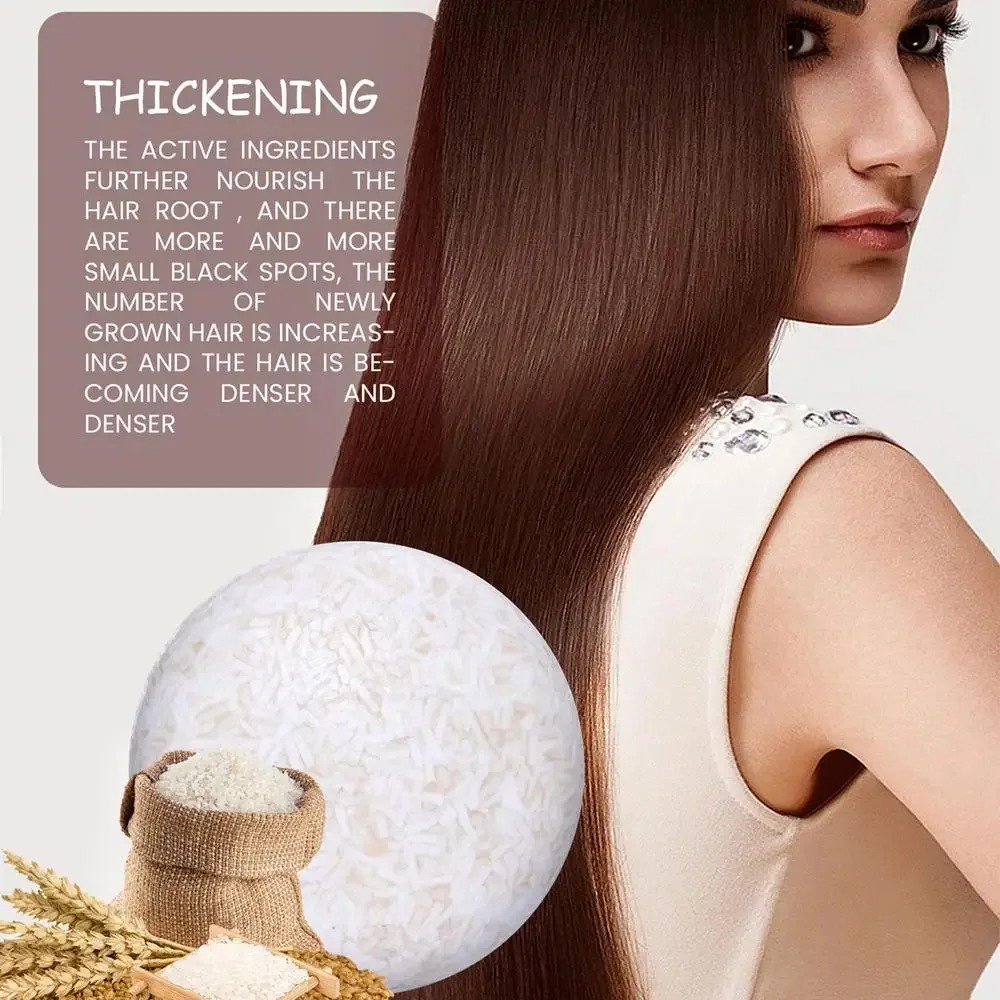 Hair Care Organic - Champú de arroz orgánico, barra de