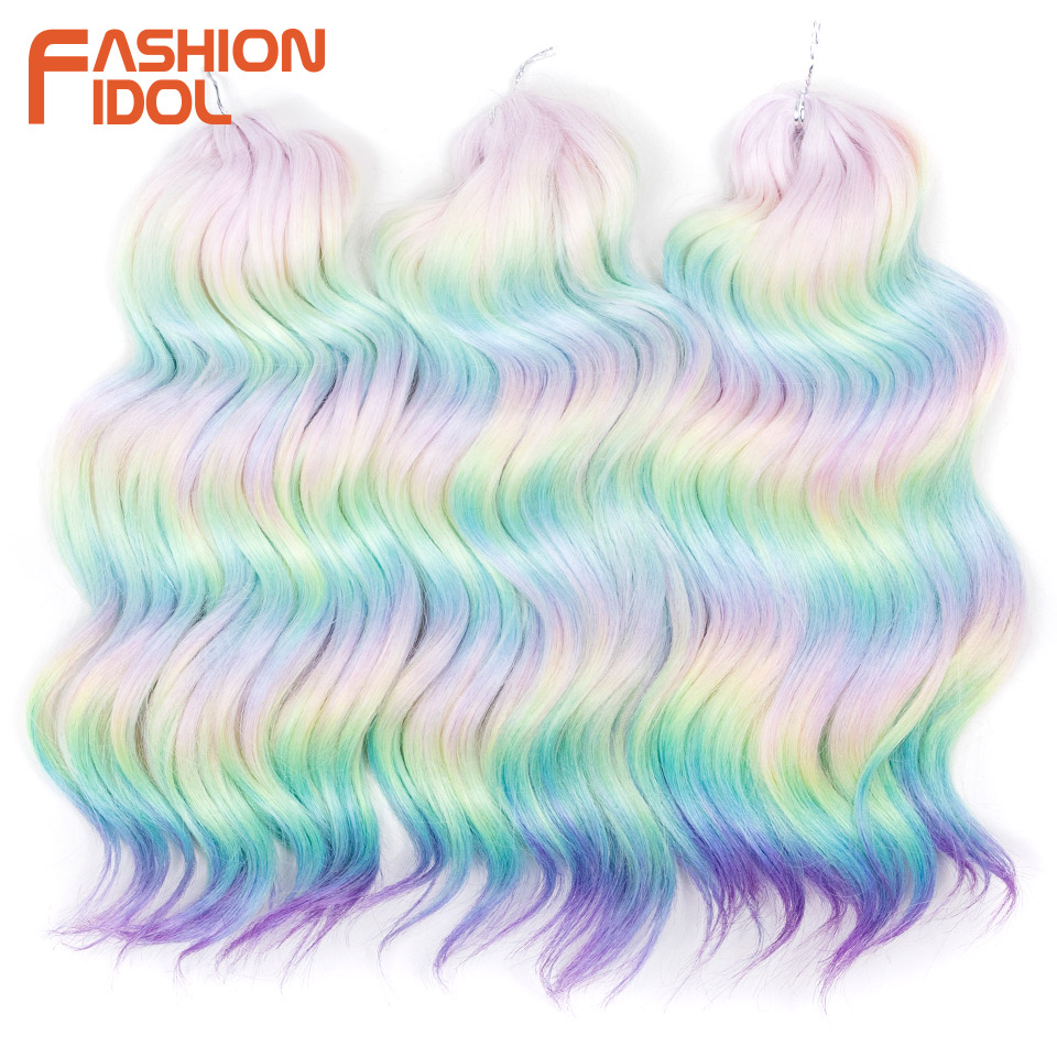 Braiding Hair Kanekalon - FASHION IDOL pelo de ganchillo ondulado