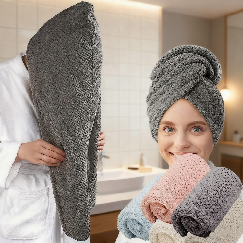 Hair Turban Towel - Toalla para el cabello seco para