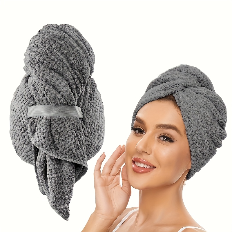 Toalla de microfibra para el c - Hair Turban Towel reseña y precio