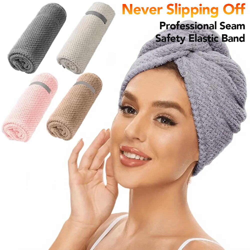Toalla de microfibra para el c - Hair Turban Towel reseña y precio
