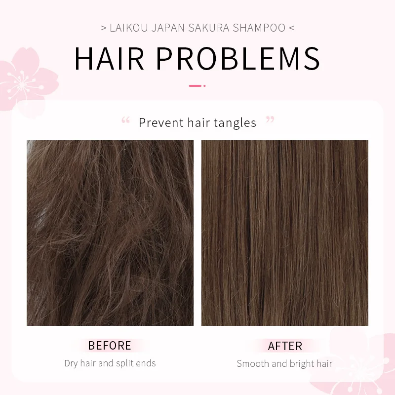 LAIKOU Japón Sakura champú rep - Hair Care Organic reseña y precio
