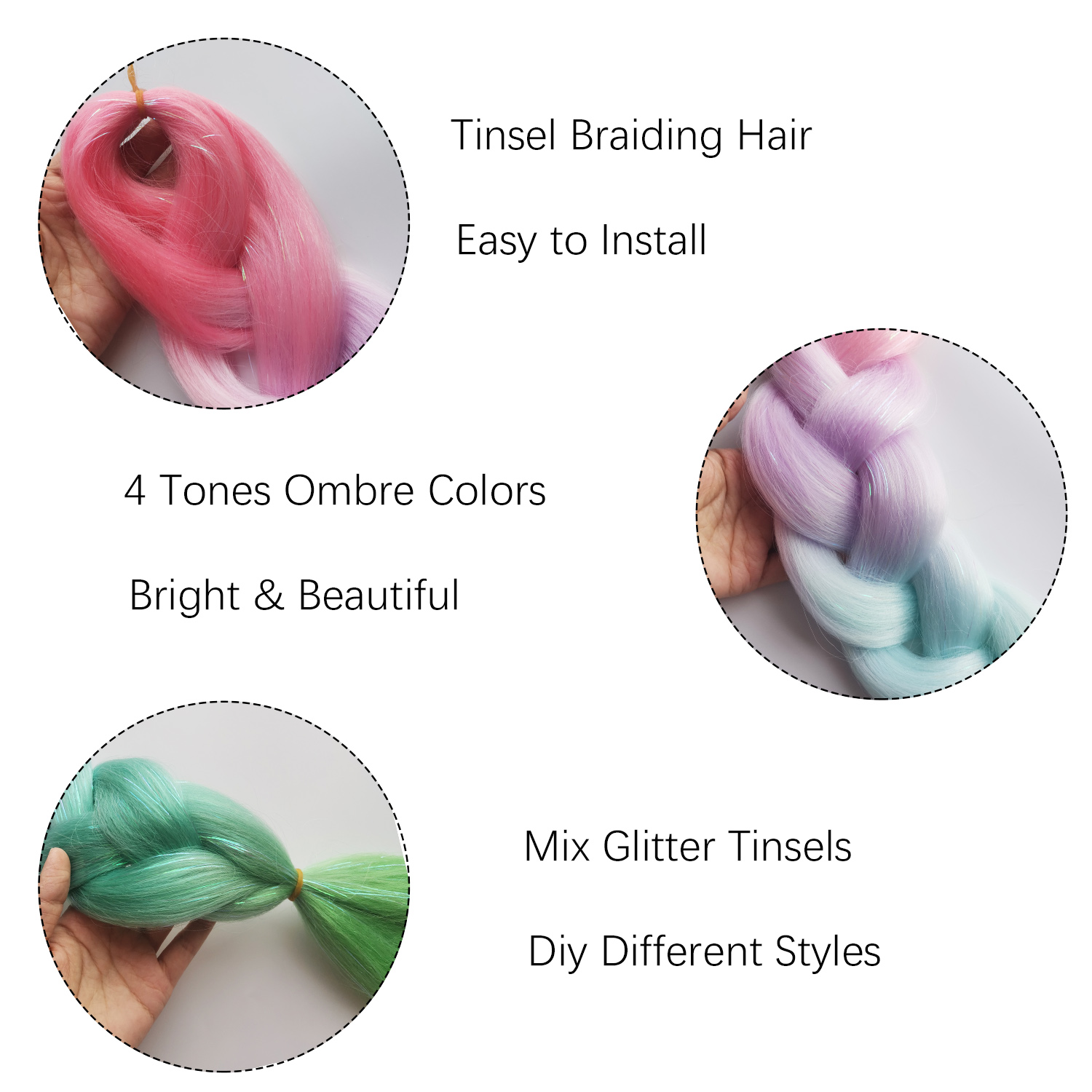 Trenzas Jumbo de oropel, cabel - Braiding Hair Kanekalon reseña y precio