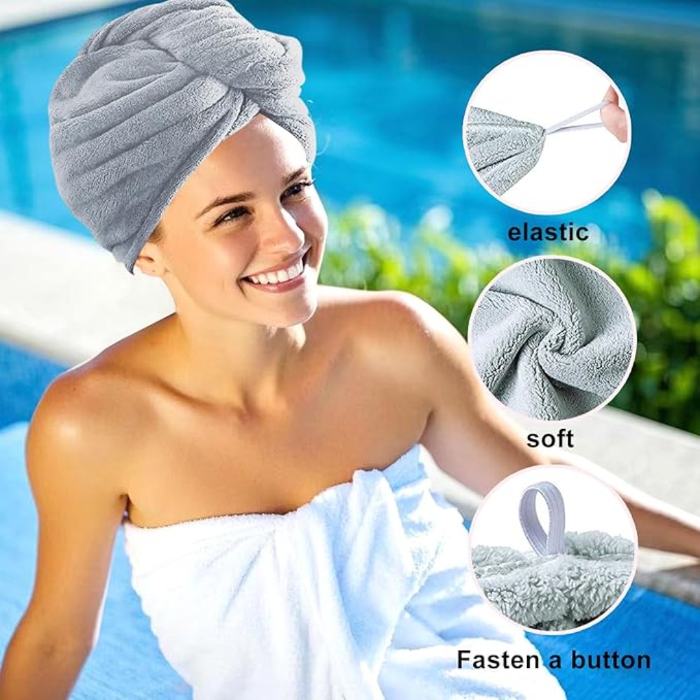 Toalla de Secado Rápido para e - Hair Turban Towel reseña y precio