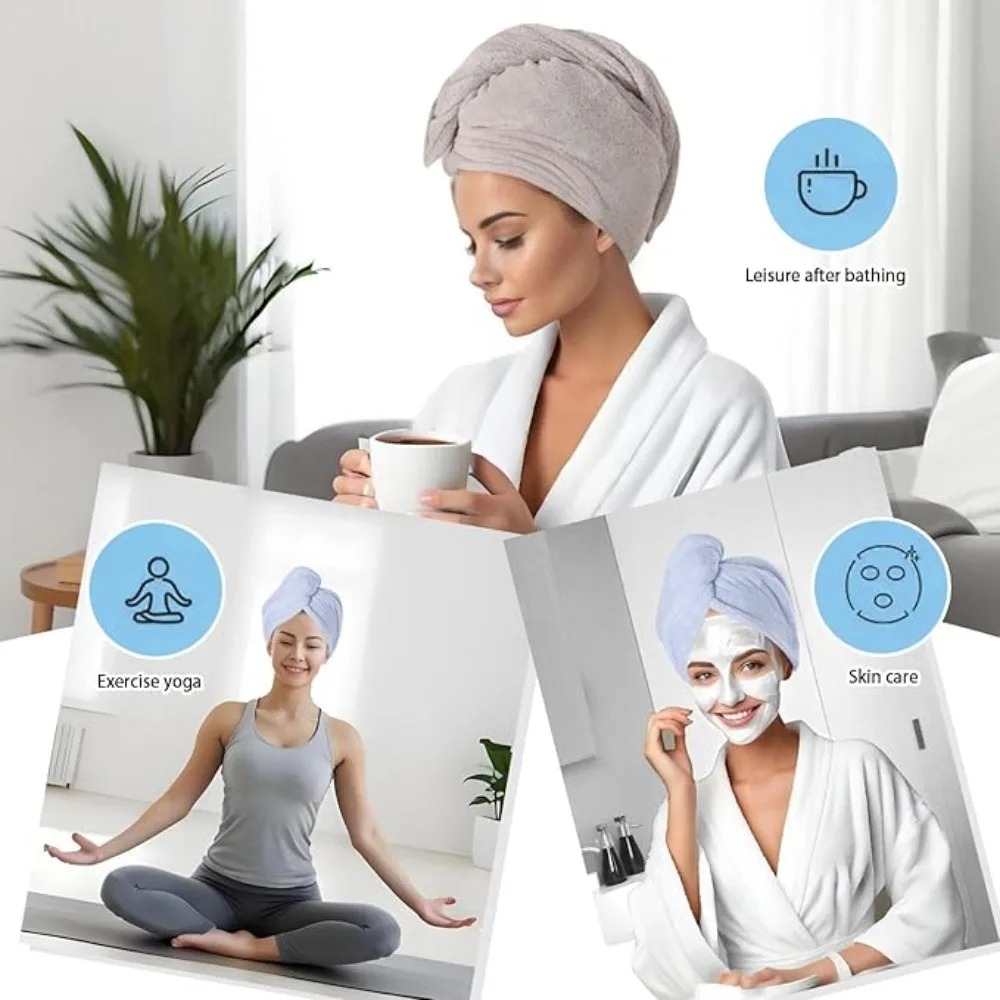 Toalla de Secado Rápido para e - Hair Turban Towel reseña y precio