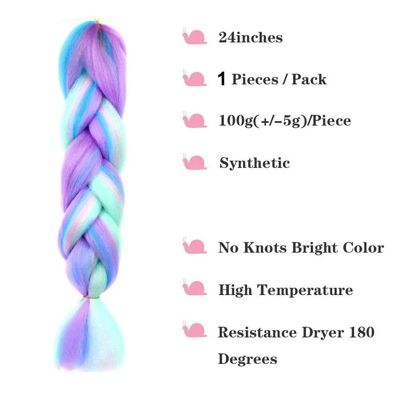 Trenzas Jumbo sintéticas de 24 - Braiding Hair Kanekalon reseña y precio