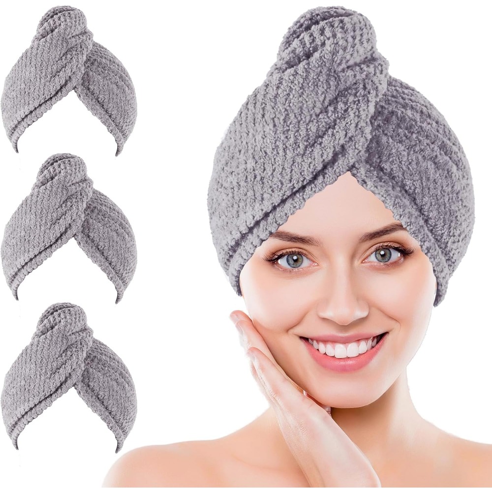 Toalla de microfibra para el c - Hair Turban Towel reseña y precio