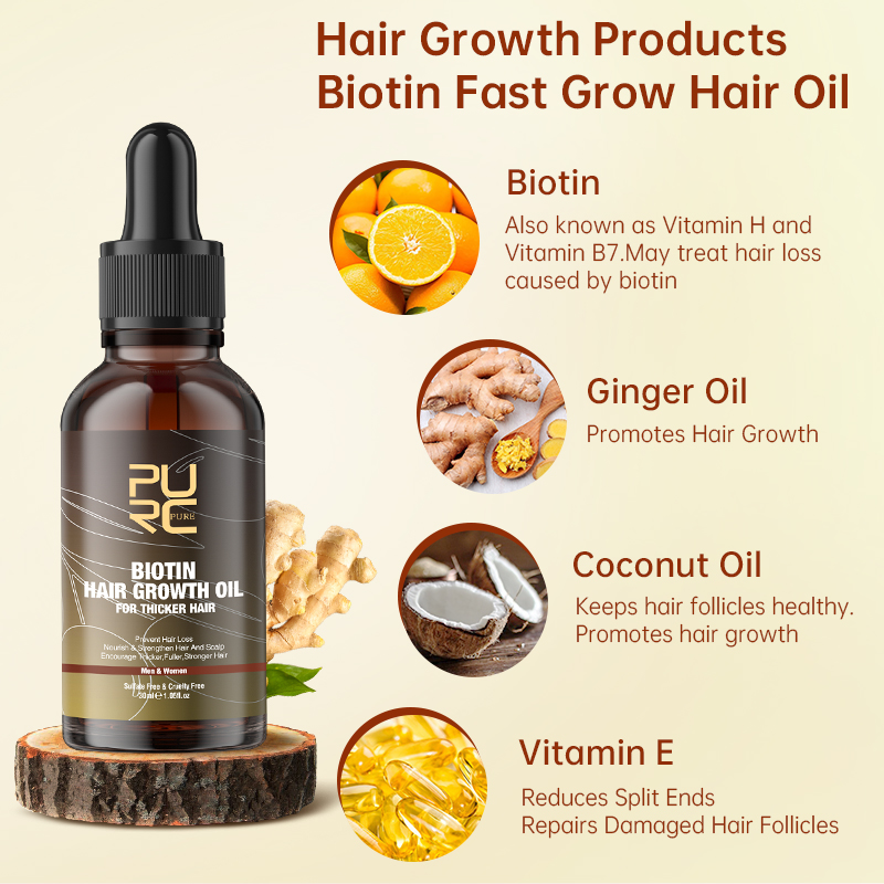 PURC-productos para el crecimi - Hair Care Fragrance Essential Oil reseña y precio