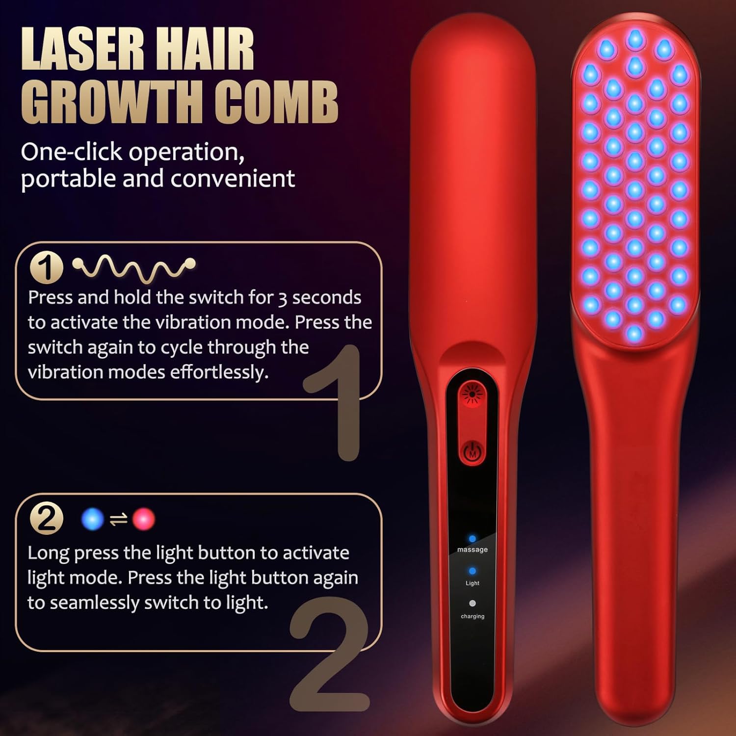 Peine Láser para el Crecimient - Hair Care Basic reseña y precio