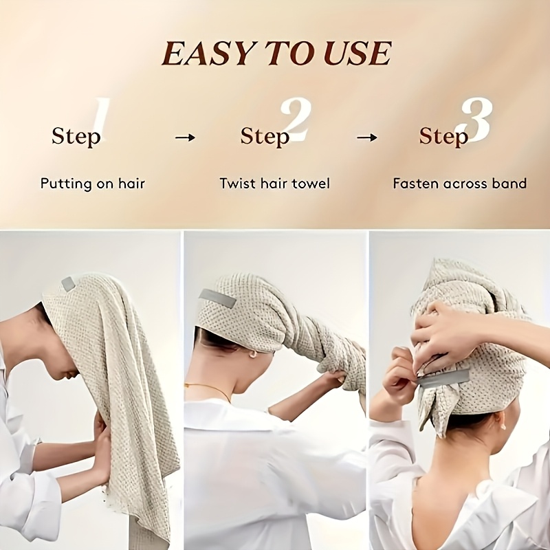 Toalla de Secado Rápido para e - Hair Turban Towel reseña y precio