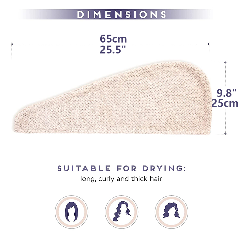 Toalla para el cabello seco pa - Hair Turban Towel reseña y precio
